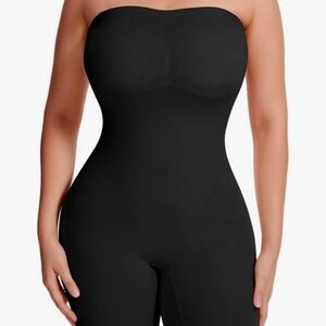 Strapless Shapewear Bodysuit with Built in Bra Tummy Control Slimming Body Shape
